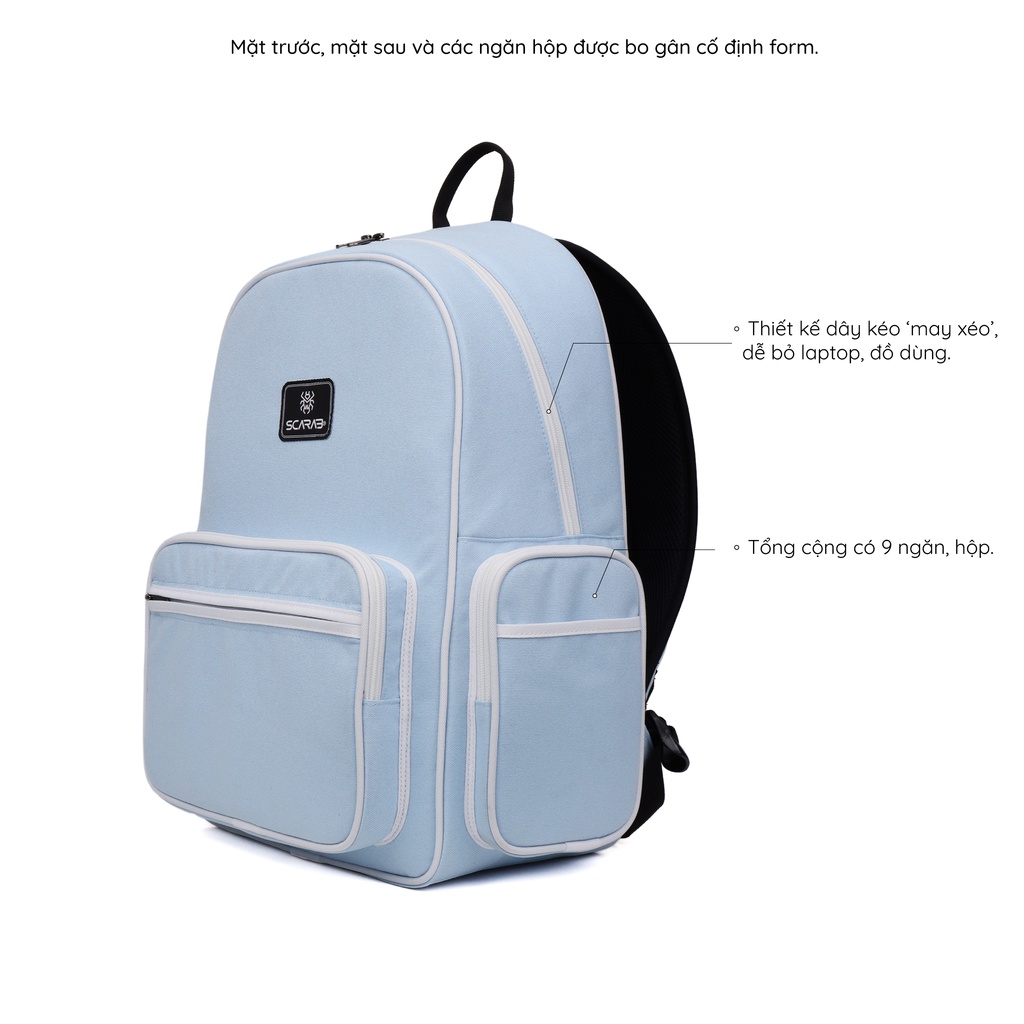 Scarab Estate Backpack Unisex - Balo Thời Trang, Đựng Vừa Laptop 15,6inch(mỏng)