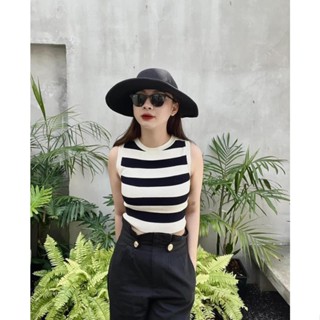 [122] Áo ba lỗ len dệt kim  full tag xuất siêu đỉnh năng động đi chơi ảnh thật