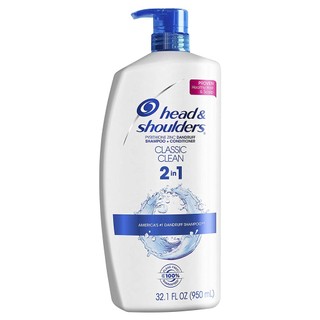 Dầu gội/xả ngừa gàu Head & Shoulders Classic Clean Dandruff Shampoo/Conditioner 950ml (Mỹ)