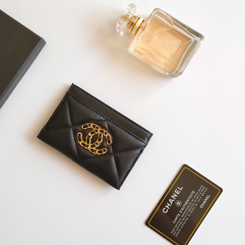 Ví mini Cha nel  đựng thẻ, card full box + thẻ cứng