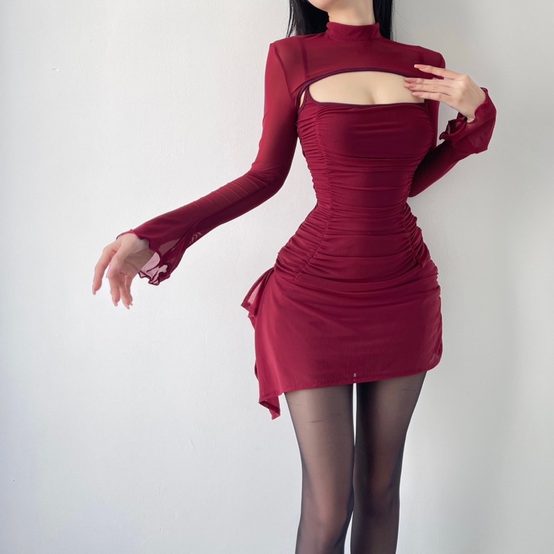 Lexie Dress - Đầm body kèm khoát 2 món siêu tôn dáng, thiết kế sang chảnh, chất liệu co giãn ôm fix