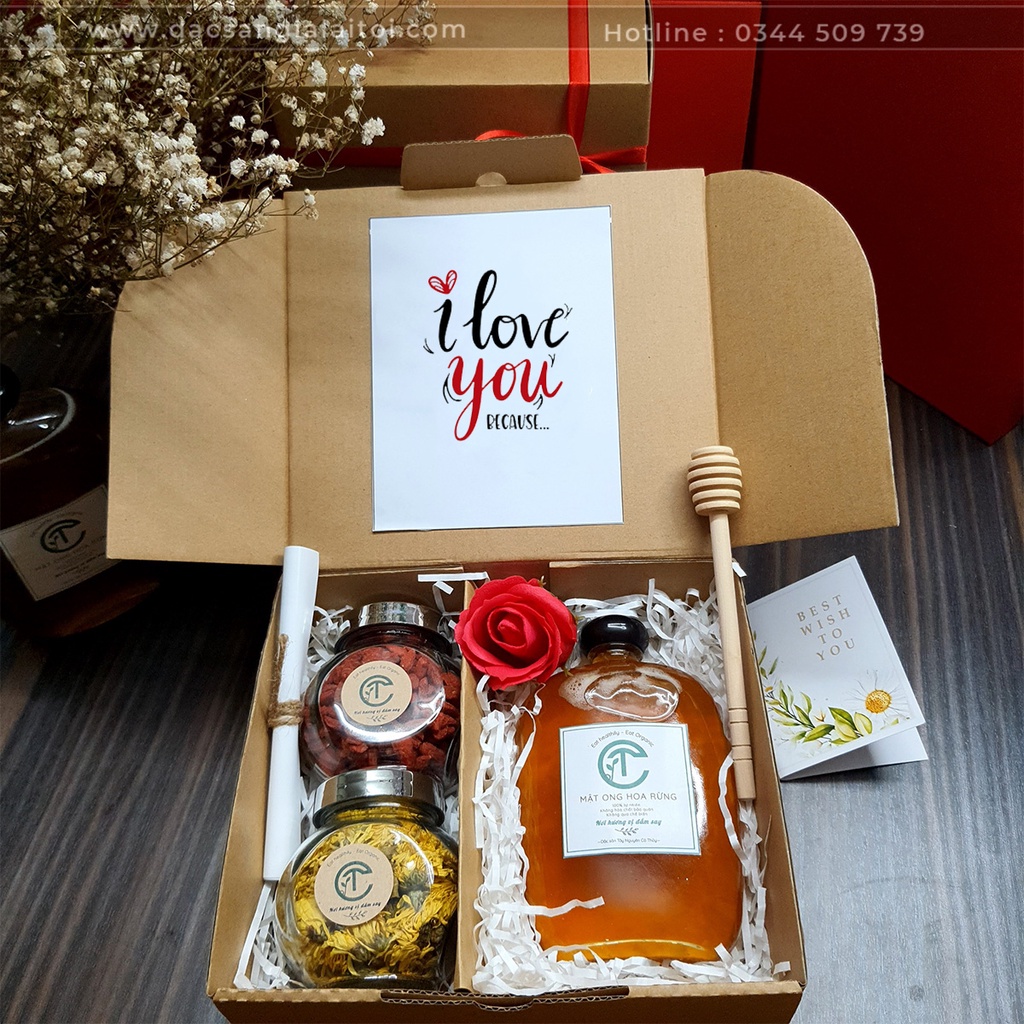 Set Quà Tặng Trà Hoa và Mật Ong