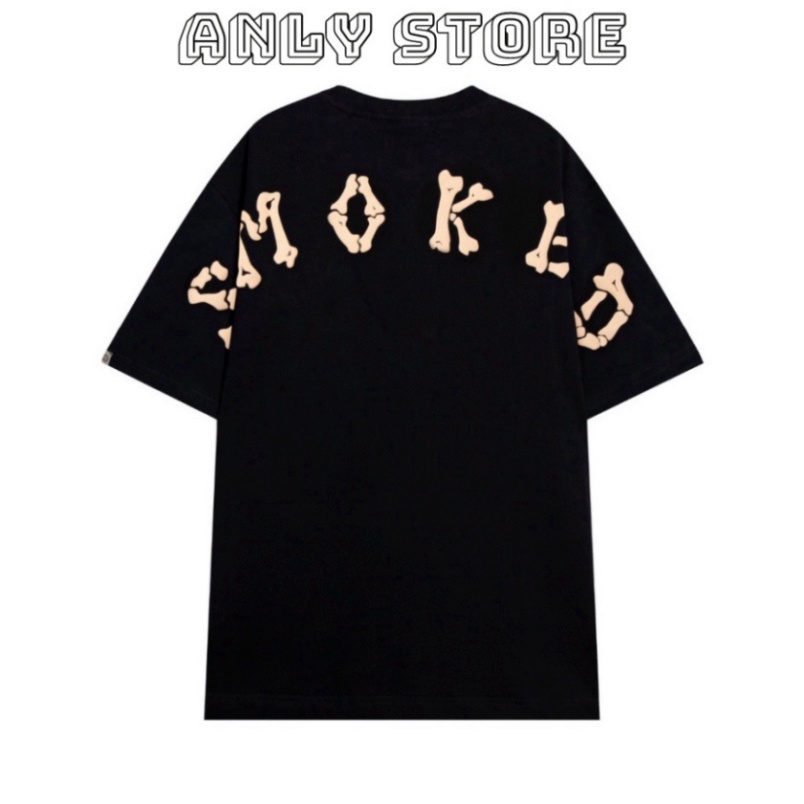 Áo thun SMOKED form rộng tay lỡ chất liệu cotton, Áo Phông Unisex Nam Nữ Hot#2023