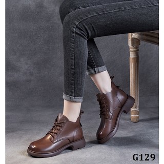 G129-giày boots martin cột dây