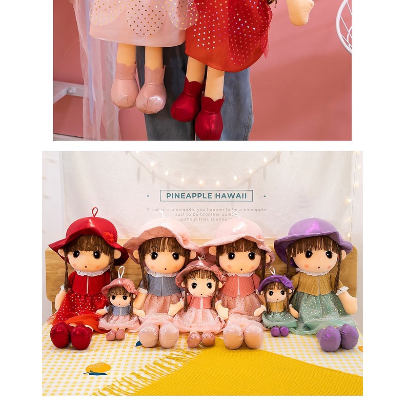 [ Free ship] Gấu Bông - Búp Bê Nhiều Màu Chó Bé Thỏa Sức Khám Phá