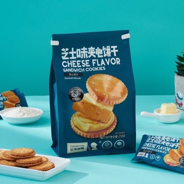 Bánh quy kẹp Phomai Pamiriter gói 218gr