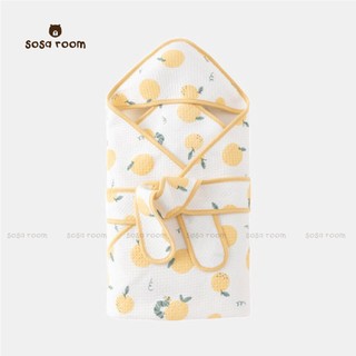 Khăn quấn khăn ủ đa năng cho bé, cotton hữu cơ, siêu mềm mại
