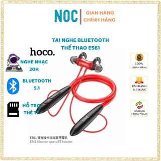 Tai nghe bluetooth thể thao hoco es61, nghe gọi 20h, âm chuẩn, êm tai, chính hãng, gía tốt