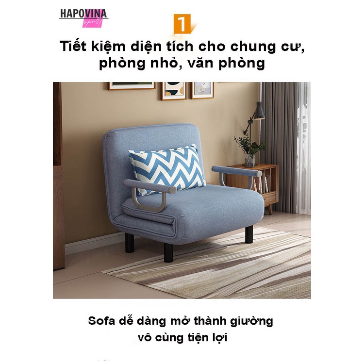 Sofa giường gấp gọn Hp66, giường thông minh gấp gọn có khóa kéo dễ dàng làm sạch, ghế sofa giường tiết kiệm diện tích | BigBuy360 - bigbuy360.vn