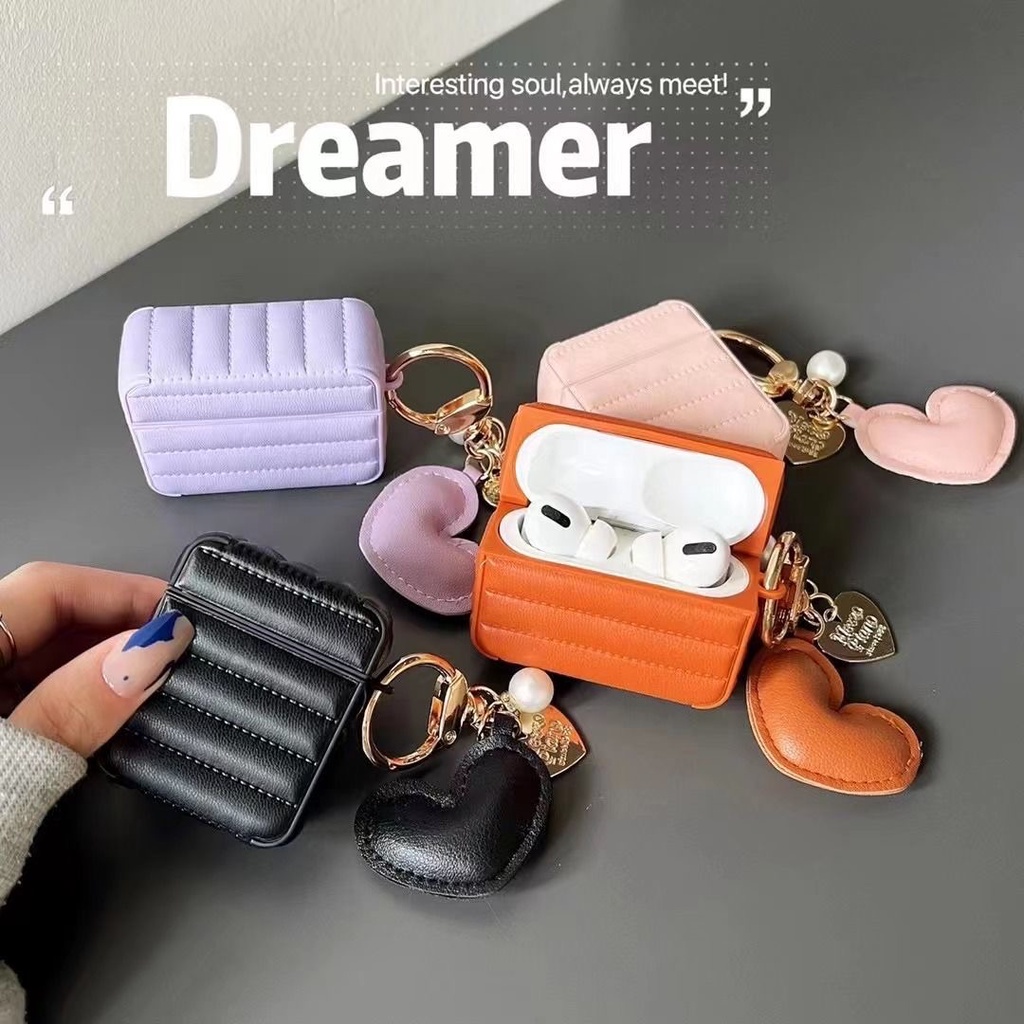 Vỏ Bảo Vệ Hộp Sạc Tai Nghe Bluetooth Không Dây AirPods 1 / 2 3 / Pro Hình Áo Khoác Phao Mềm Mại