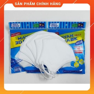 Khẩu trang người lớn cao cấp mayan pm2.5 3d mask, gói 5 chiếc