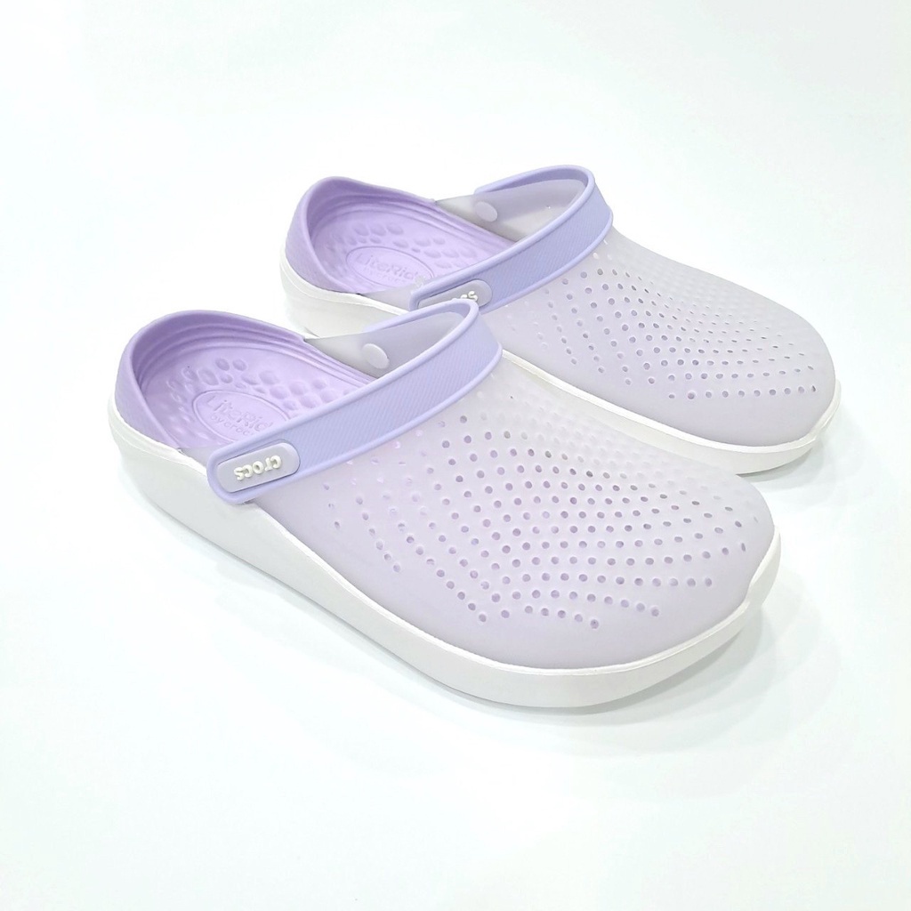 DÉP SỤC CROCS LITERIDE ĐỔI MÀU cho nữ MÀU tím chuẩn xịn full box