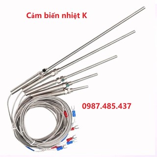 Cảm biến nhiệt độ loại K - 3 mét 0-400 độ