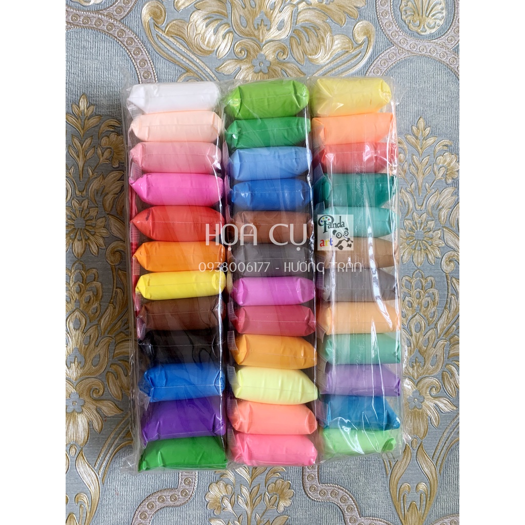 Đất sét tự khô siêu nhẹ loại to_12/24/36 màu tặng kèm dụng cụ