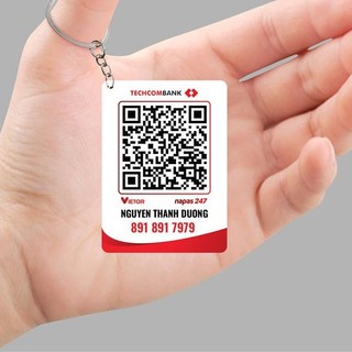 Móc khoá in mã QR code, STK theo yêu cầu
