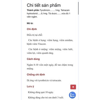 Kẹo ngậm Tyrotab vỉ 8v