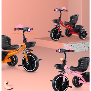 Xe đạp 3 bánh trẻ em có đèn có nhạc cho bé SYD 618