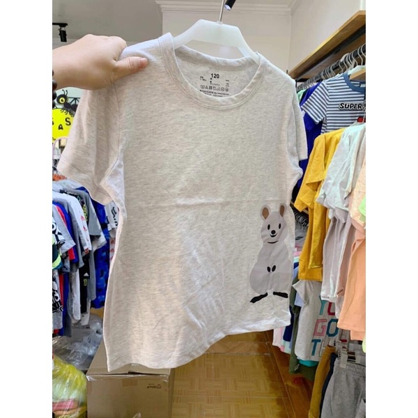 Áo phông cotton xuất Nhật bé trai, bé gái size 80-150cm