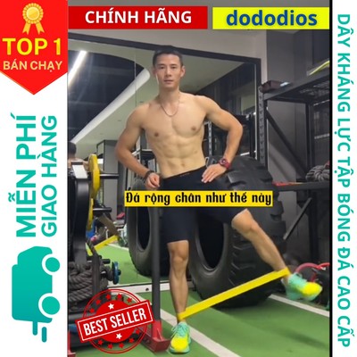 Dây Cao Su Kháng Lực Tập Chân Mông Đùi Khi Đá Banh, Tập Gym - Hãng Dododios