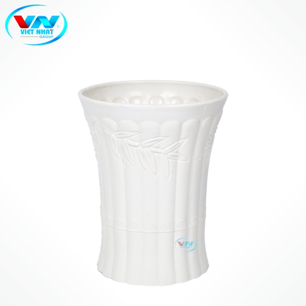 Chậu Hoa Nhựa Ống Trúc Việt Nhật Chất Liệu Nhựa HDPE Cao Cấp Kích Thước 220*170*240mm