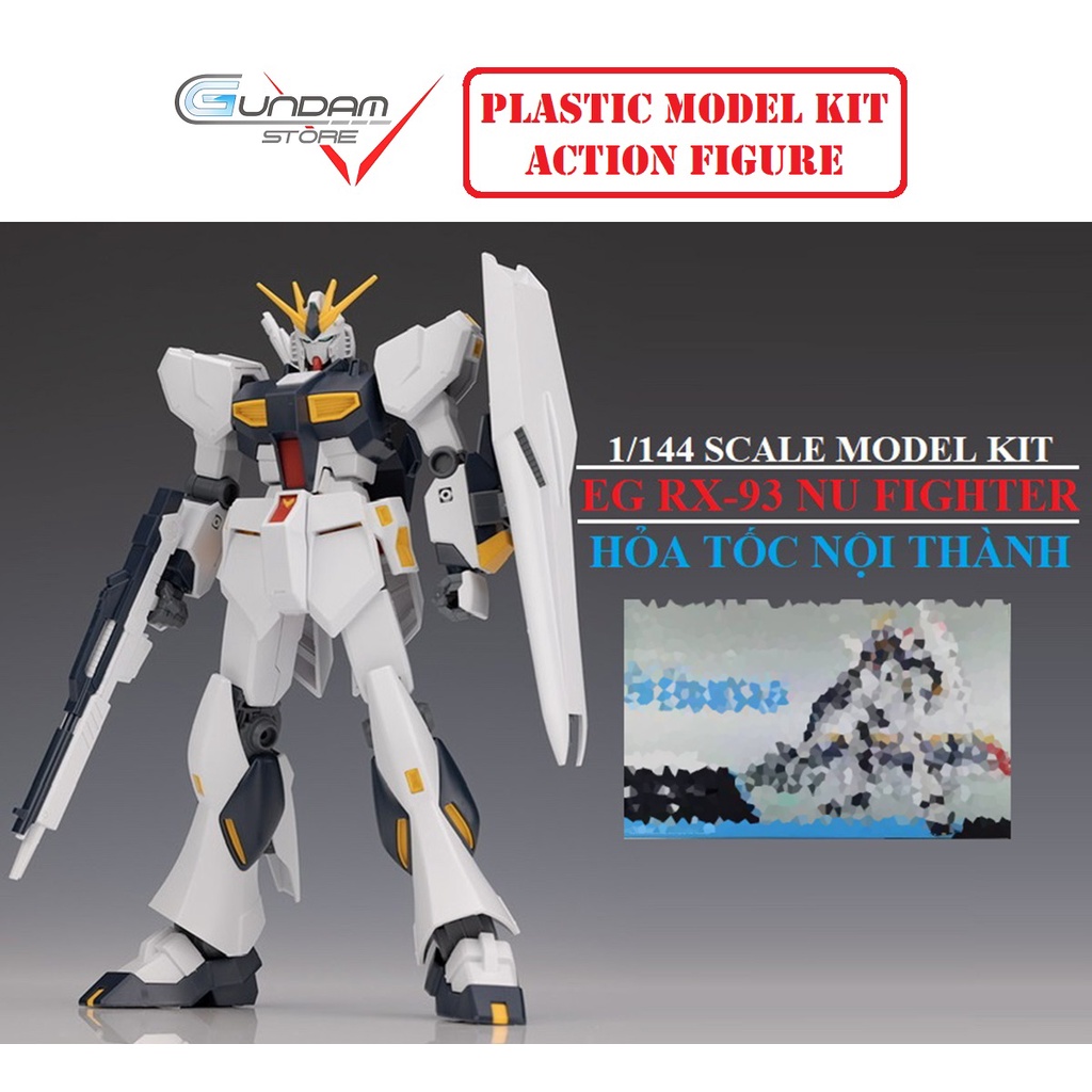 Mô Hình HG RX-93 Nu Gundam / Entry Grade EG (Form 2022) TT Hongli 1/144 Đồ Chơi Lắp Ráp Anime