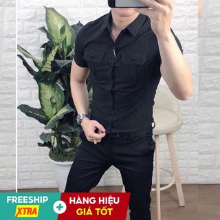 Quần áo nam chất vải đũi cao cấp vải mềm thoáng mát