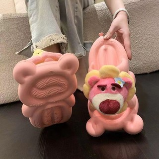 Dép gấu dâu Dép đế dày