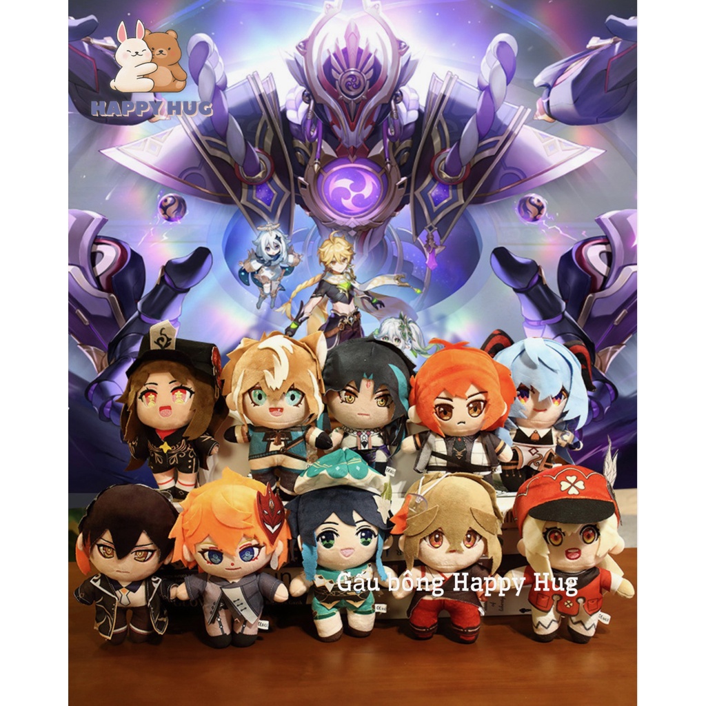 Gấu bông nhân vật Genshin Impact cho bé, đồ chơi nhồi bông size 22cm - Happy Hug