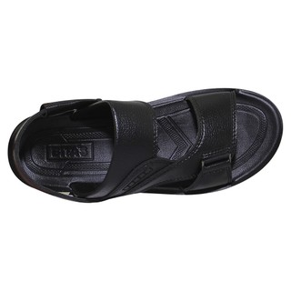 Sandal đế bằng nam Bita's SUM.108 (Đen + Nâu + Vàng bò)