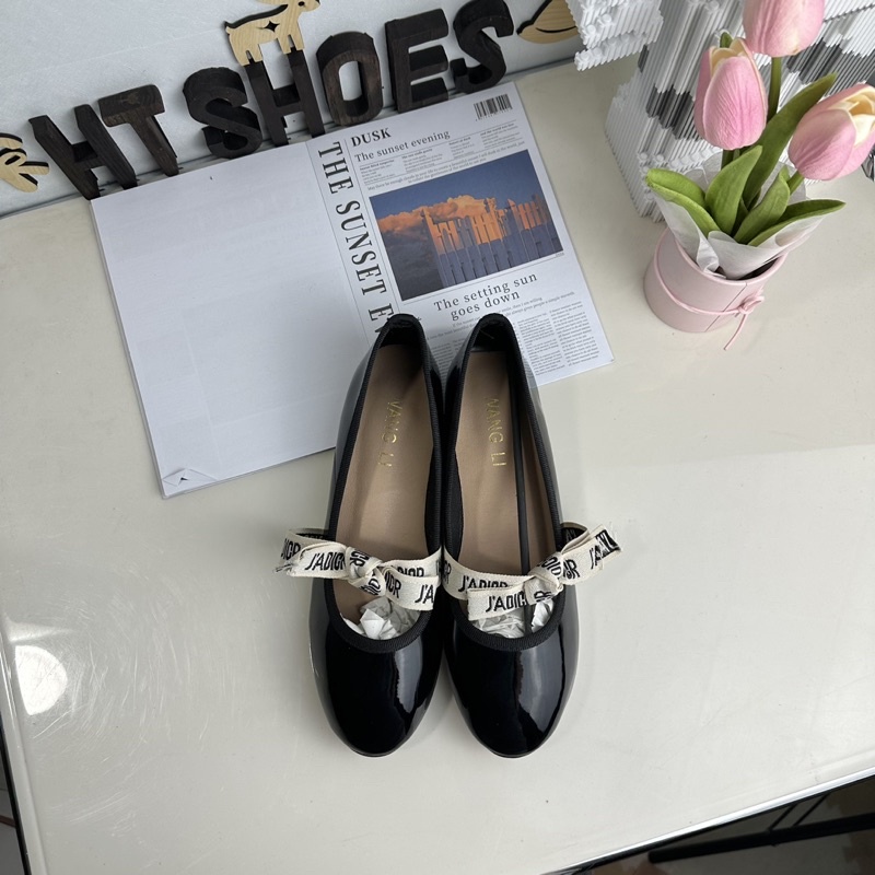 Giày hài búp bê có bigsize 3 màu phong cách Mary Jane kiểu Pháp đế bằng đơn giản G24