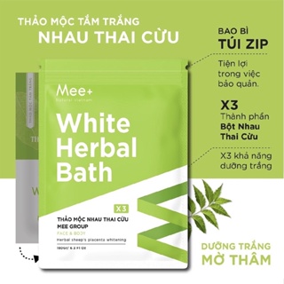 Thảo mộc tắm trắng nhau thai cừu_Tặng kèm cọ đắp mặt