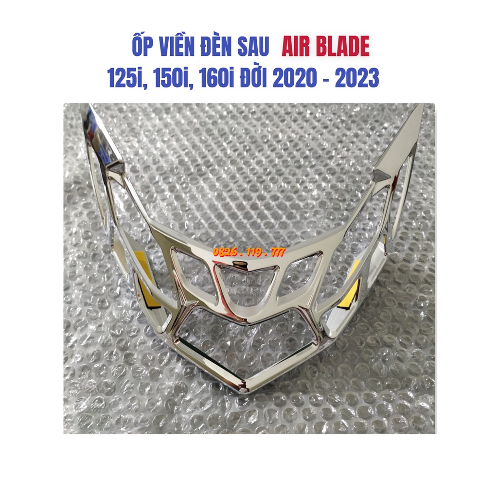 Ốp Viền Đèn Sau Xe AirBlade 2022 - 2023  - Carbon / Xi Mạ Crom