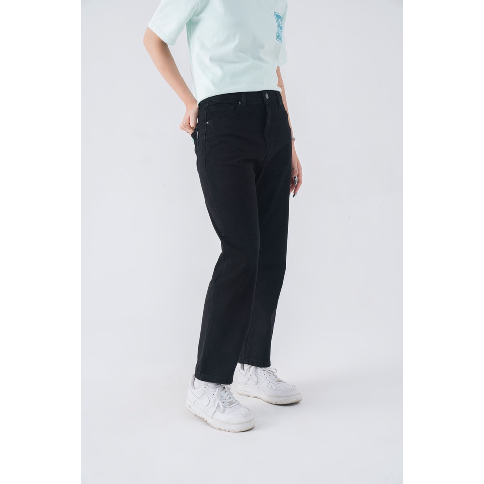 Quần Jeans Nữ BOO Dáng Mom Jeans Basic