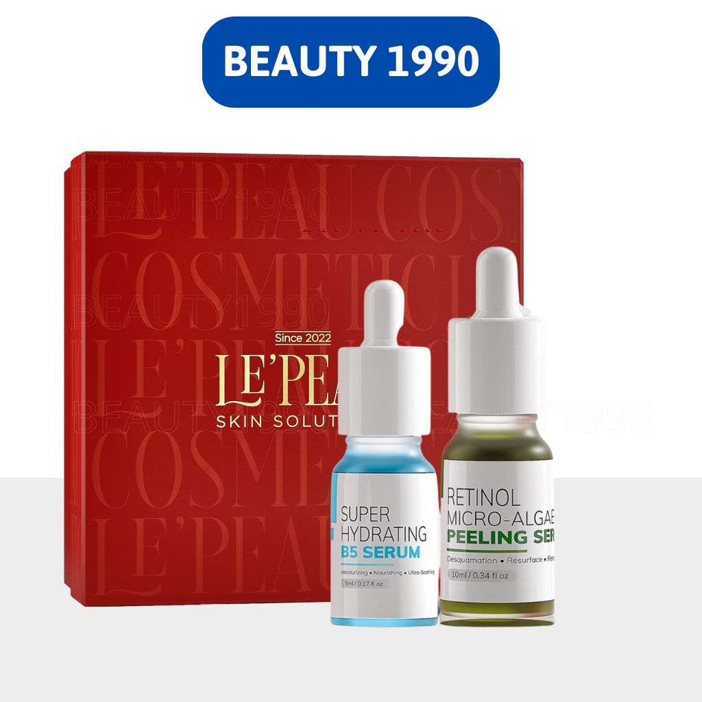 Peel Da Vi Tảo Retinol LEPEAU Thay Da Sinh Học Tái Tạo Da 10ml 3-7 Ngày Bong Da