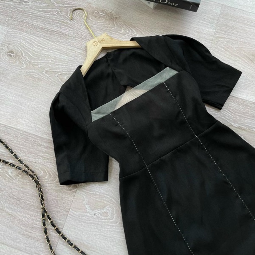 Đầm bigsize Nữ Tú Mỡ Đầm Bigsize Thiết Kế Trẻ Trung Đầm viền chỉ Đi làm dạo phố Đủ size 45-85kg DA0166
