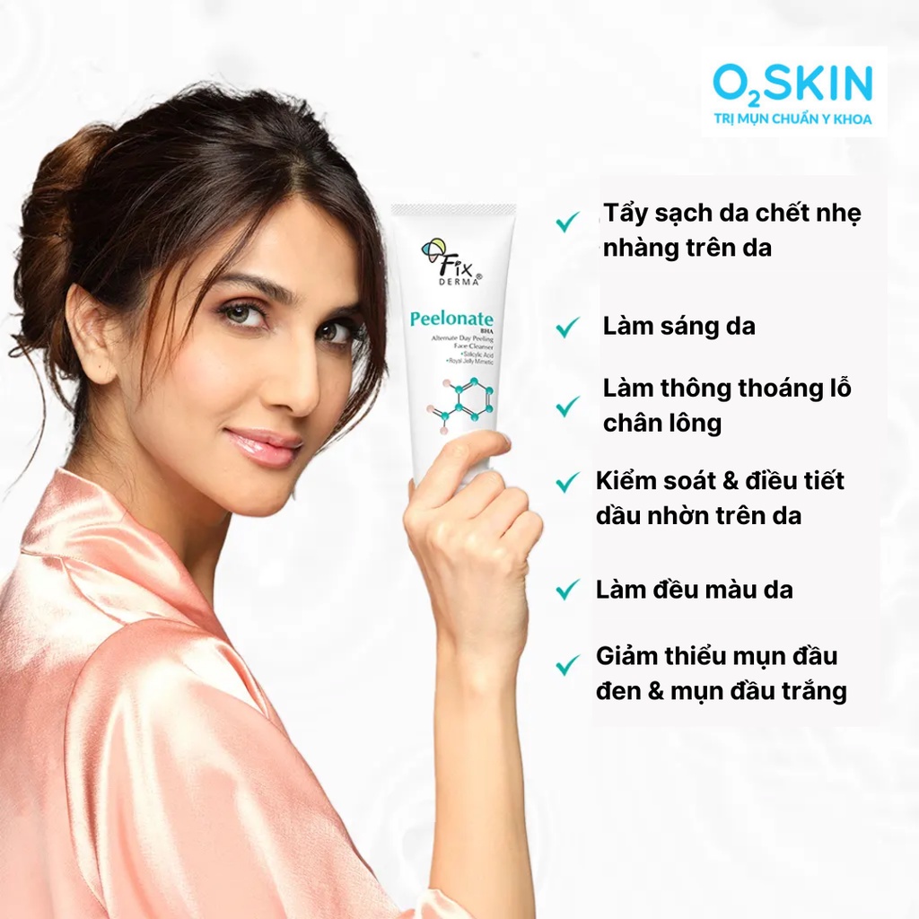 Tẩy Tế Bào Da Chết Không Hạt Cho Da Mụn Fixderma Peelonate 100ml