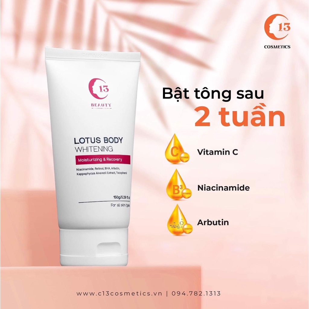 Combo Da Trắng xinh - Tự tin đón nắng C13 Cosmetics Thu Trang