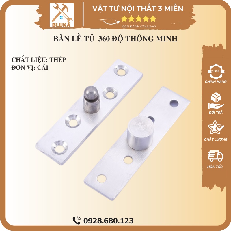 Bản Lề Inox Xoay 360º Thông Minh - Bluka