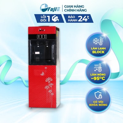 Cây nước nóng lạnh nhập khẩu  FujiE WD1500C - làm lạnh bằng công nghệ block - lạnh nhanh và sâu