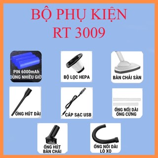 Bộ phụ kiện đầy đủ của máy hút bụi v22/rt 3009/v16 - combo bộ phụ kiện chính hãng rowanto