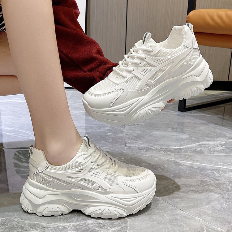 Giày full trắng nữ pha lưới, giày siêu xinh