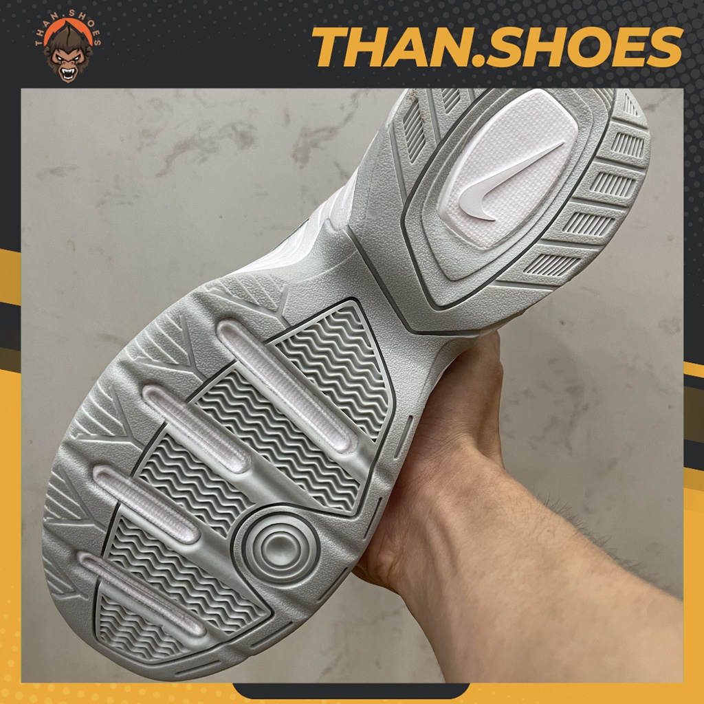 Giày M2k Tekno Triple White, M2k Trắng Gót Xám Nhạt - Than.Shoes