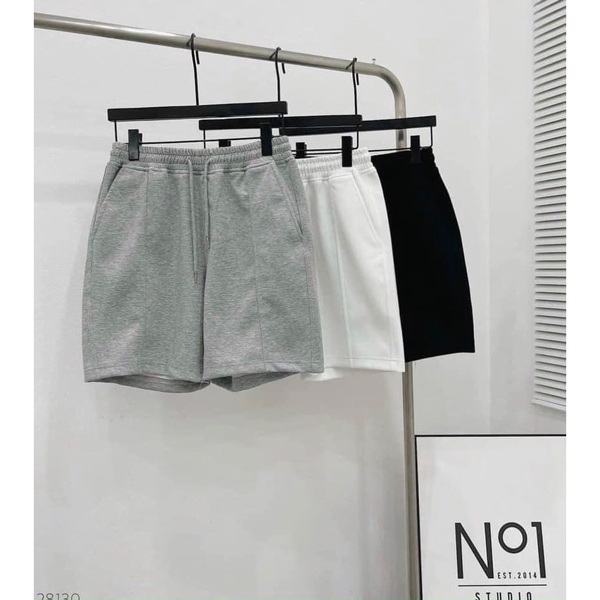 Quần đùi nam nữ vải cotton co giãn , thoáng mát mềm mại mặc nhà , đi chơi , đi làm