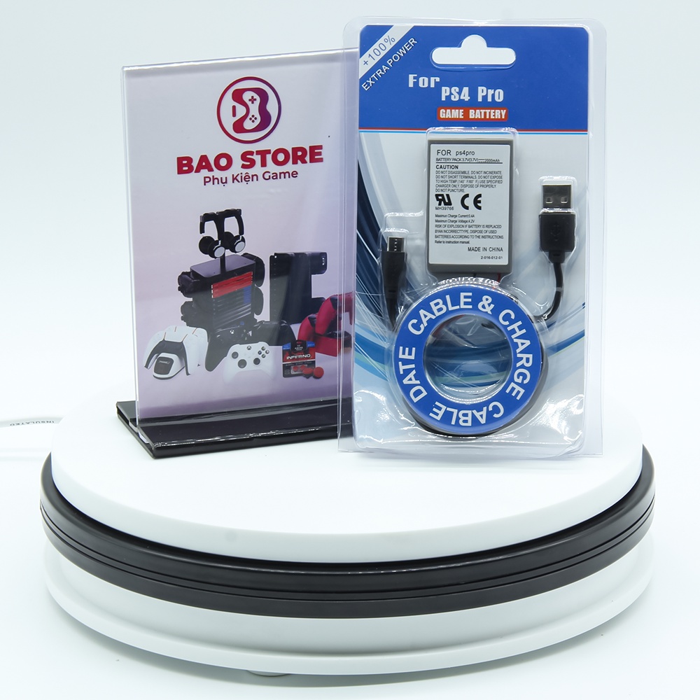 Pin Luckyx cho tay cầm chơi game Ps4 kèm cáp sạc Usb l 3.7v 2000mah