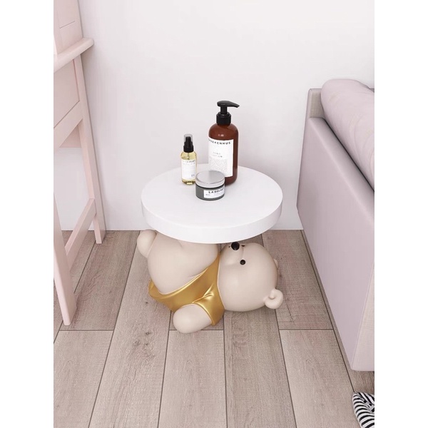 Ghế nhỏ-bàn nhỏ hình gấu decor siêu xinh 😻mua 1 được 2