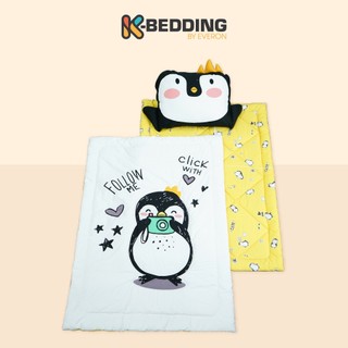 Bộ tấm trải, nệm ngủ trẻ em Kbedding By Everon chất vải cotton an toàn cho bé