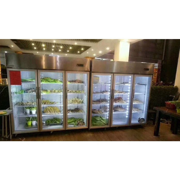 Tủ mát inox 3 cánh kính 1250L