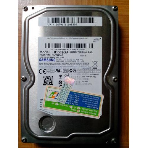 Ổ cứng máy case PC 80Gb; 160Gb; 250Gb; 320Gb; 500Gb tốt 100% TẶNG sata