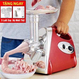 [Tặng 3 Lưỡi Xay] Máy Xay Thịt - Rau Củ - Làm Xúc Xích - Làm Dồi Tại Nhà - Bảo Hành 12 Tháng