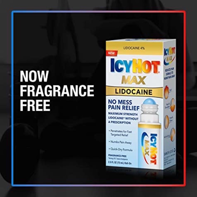 (chính hãng Mỹ) dầu nóng dạng lăn Icyhot max 73ml icy hot